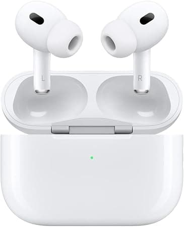 Apple AirPods Pro 2nd Generation with Wireless MagSafe Charging Case (USB-C) with Apple 1 Year Limited Warranty (Wireless Charger)
